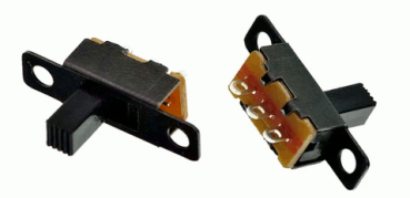 3 Pin Schwarz 1P2T Miniatur Schiebeschalter